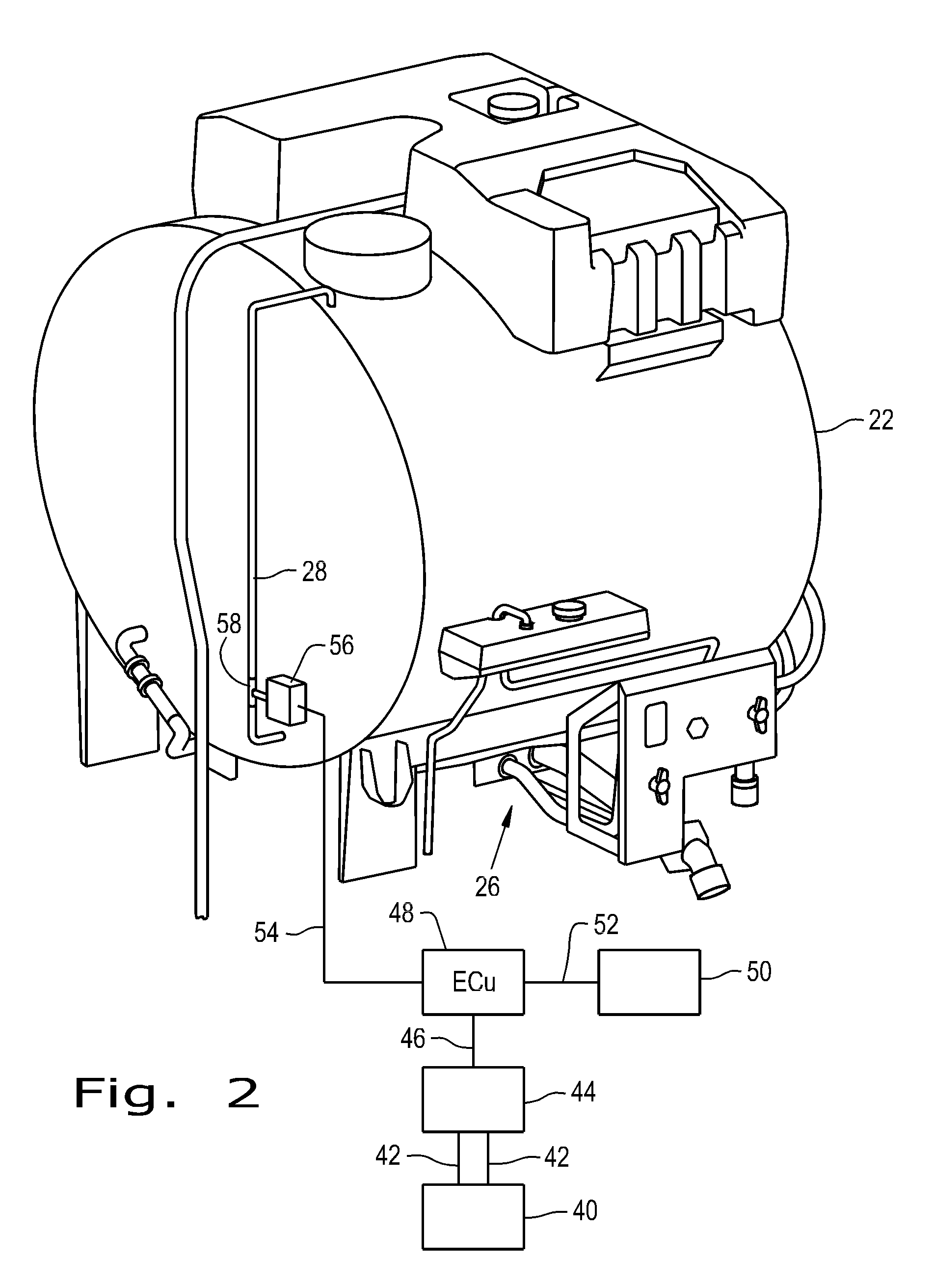 Liquid dispensing equipment with active suspension system