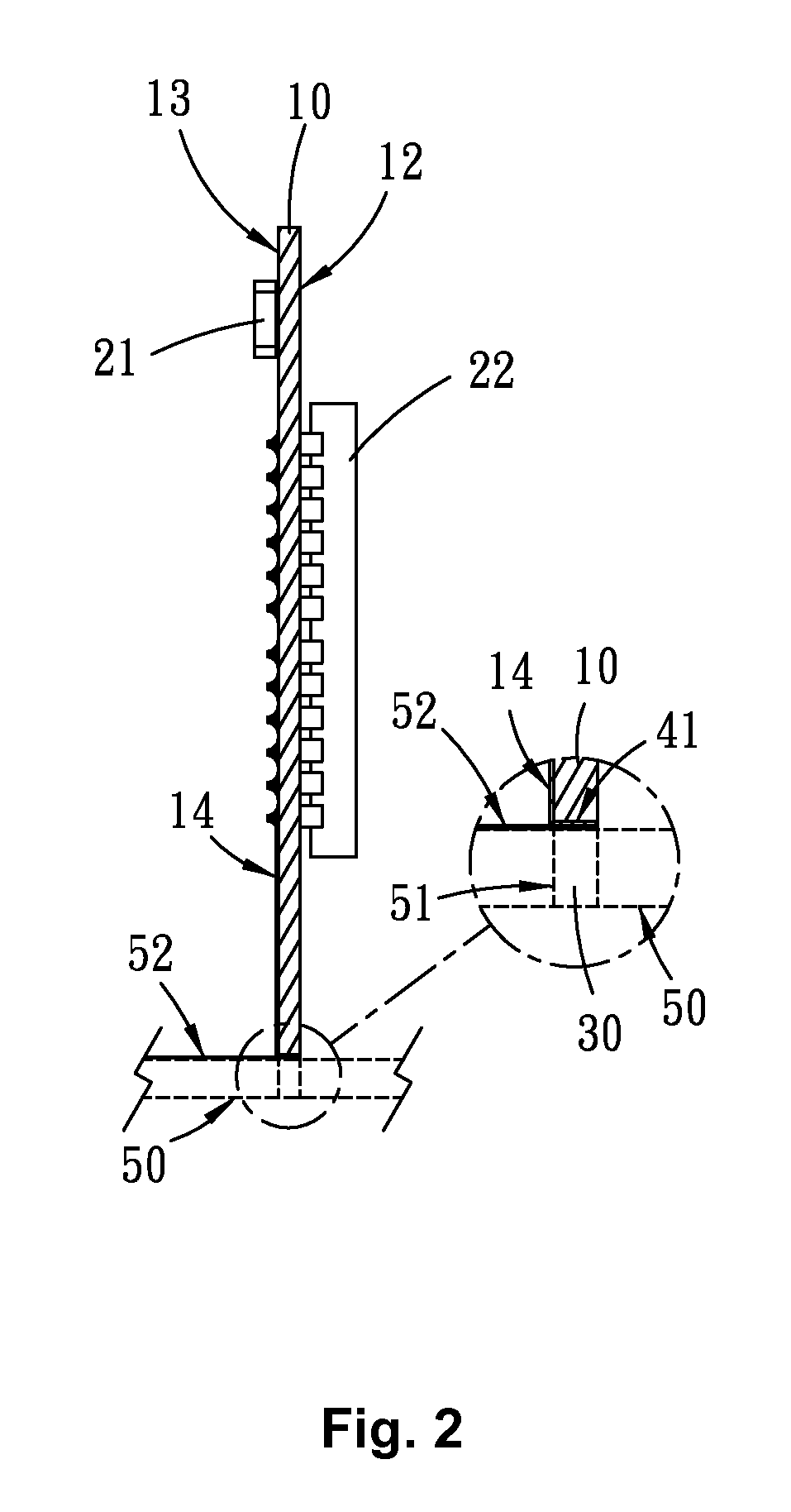 Circuit module having surface-mount pads on a lateral surface for connecting with a circuit board