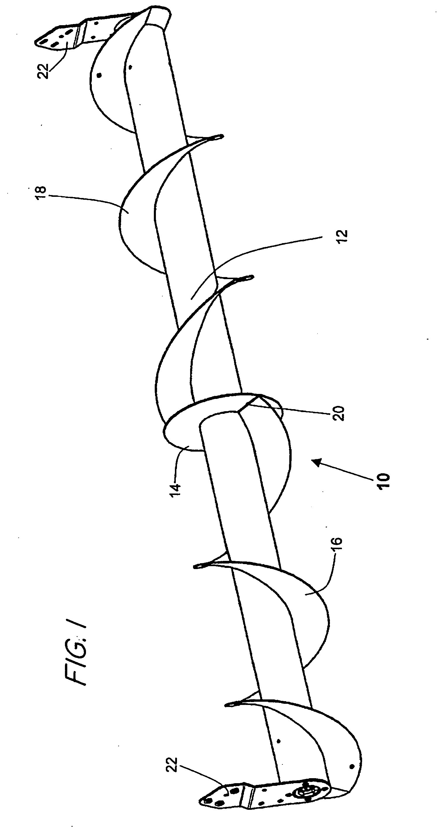 Transverse conveying auger for a harvesting head