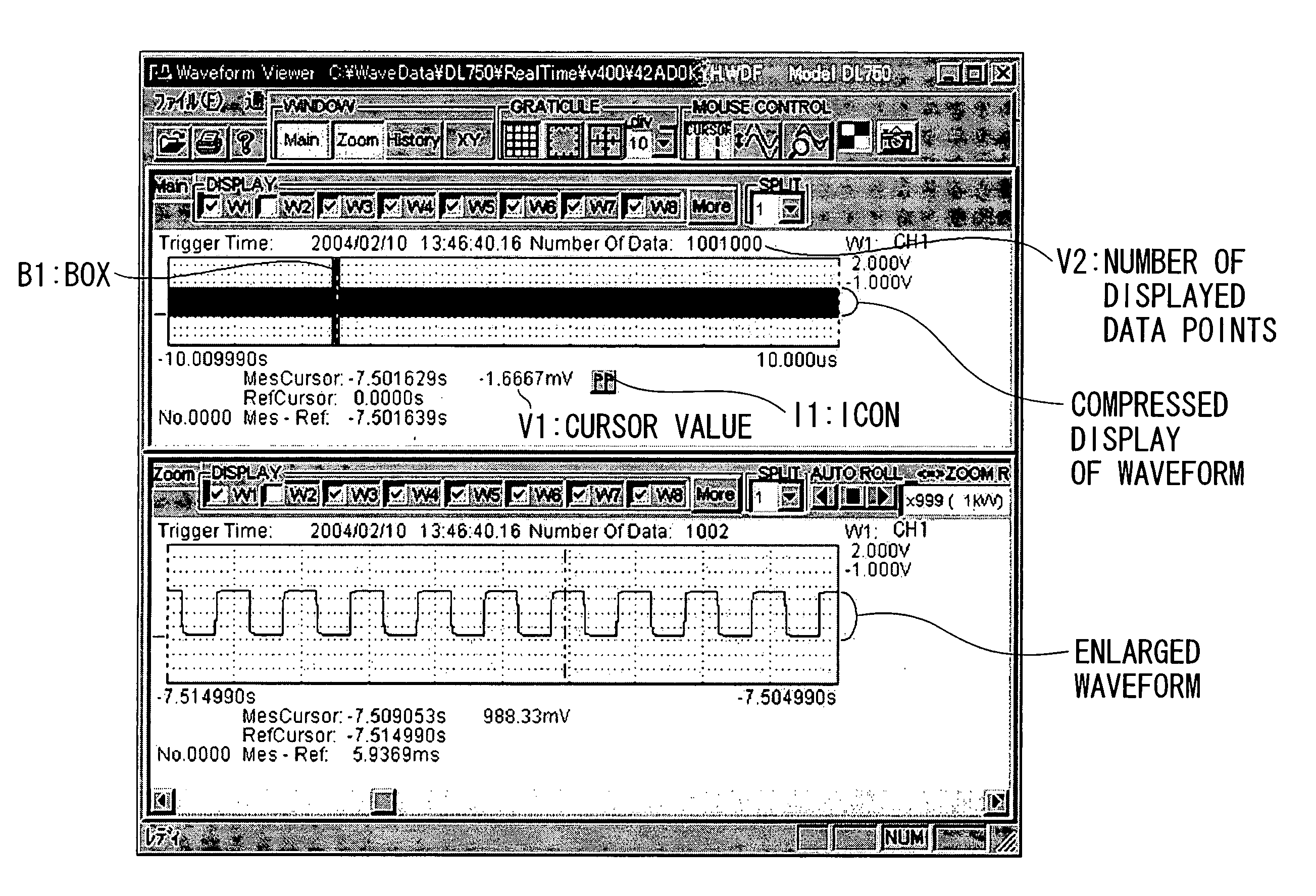 Waveform display apparatus