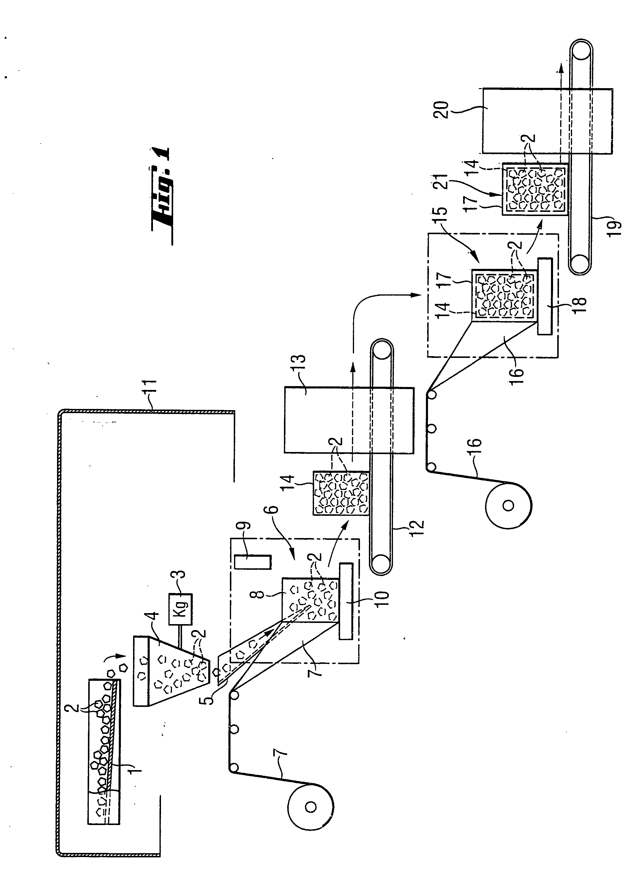 Process and apparatus for the cost-effective packaging of polysilicon fragments