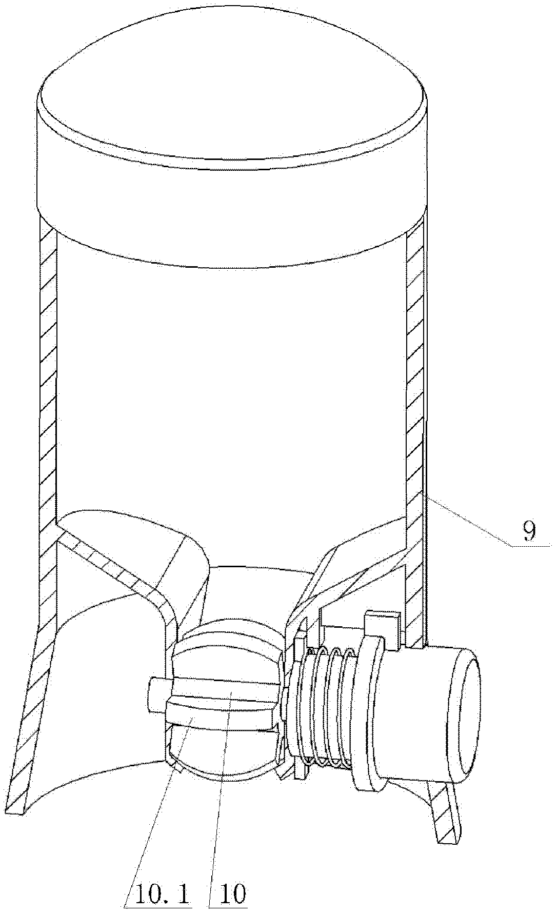 Transmission device capable of converting straight line movement into rotating movement