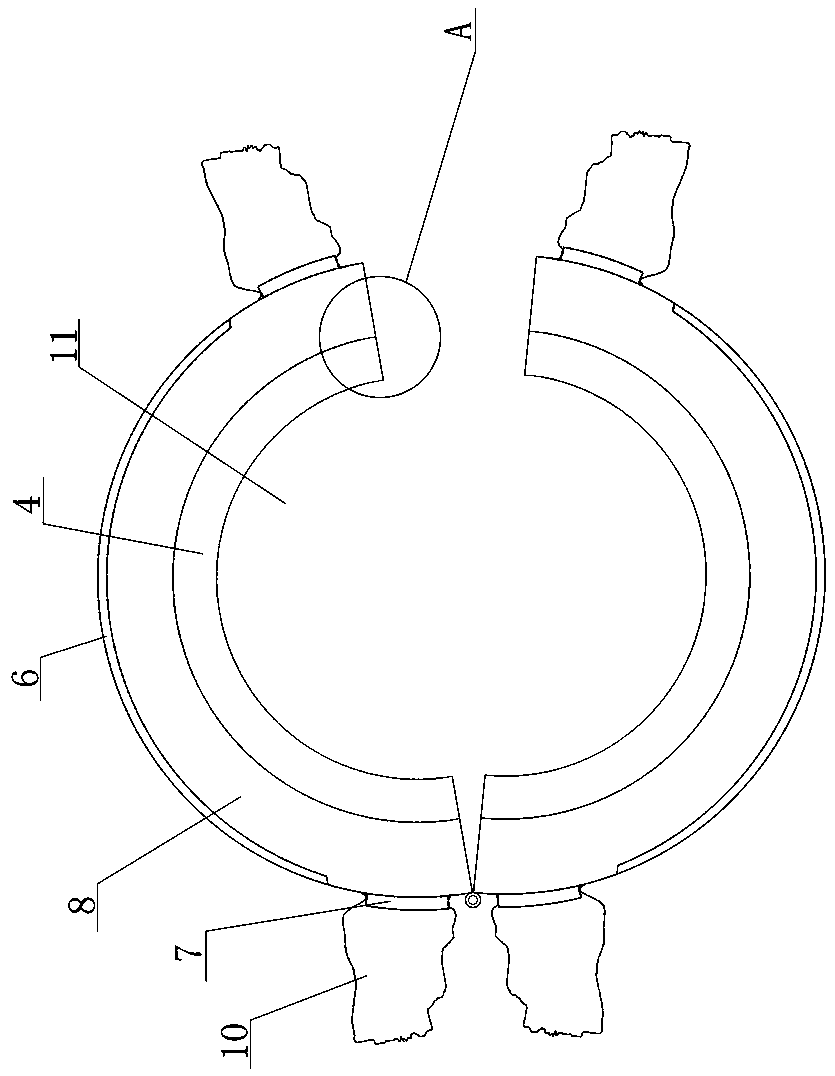 Sealing device for dust-free installation and butt joint of GIS equipment