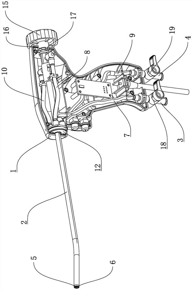 Anti-bending waterway connecting structure