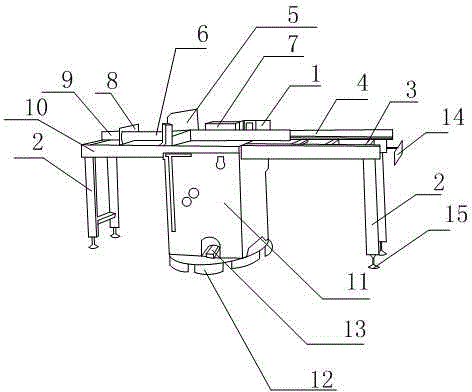 Aluminum material cutting mechanism with low probability of vibration