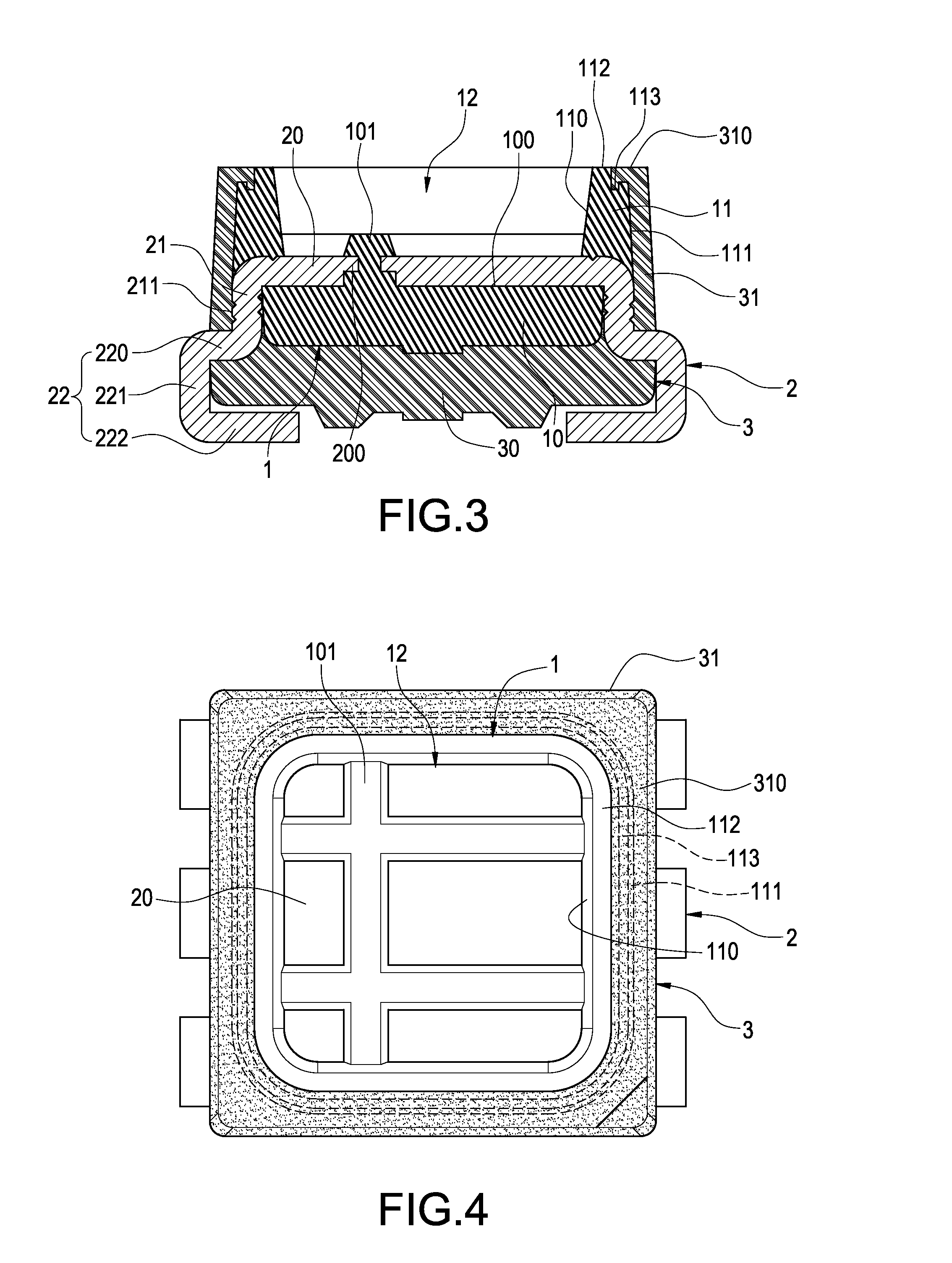 Double-shot injection molding formed LED lead frame structure