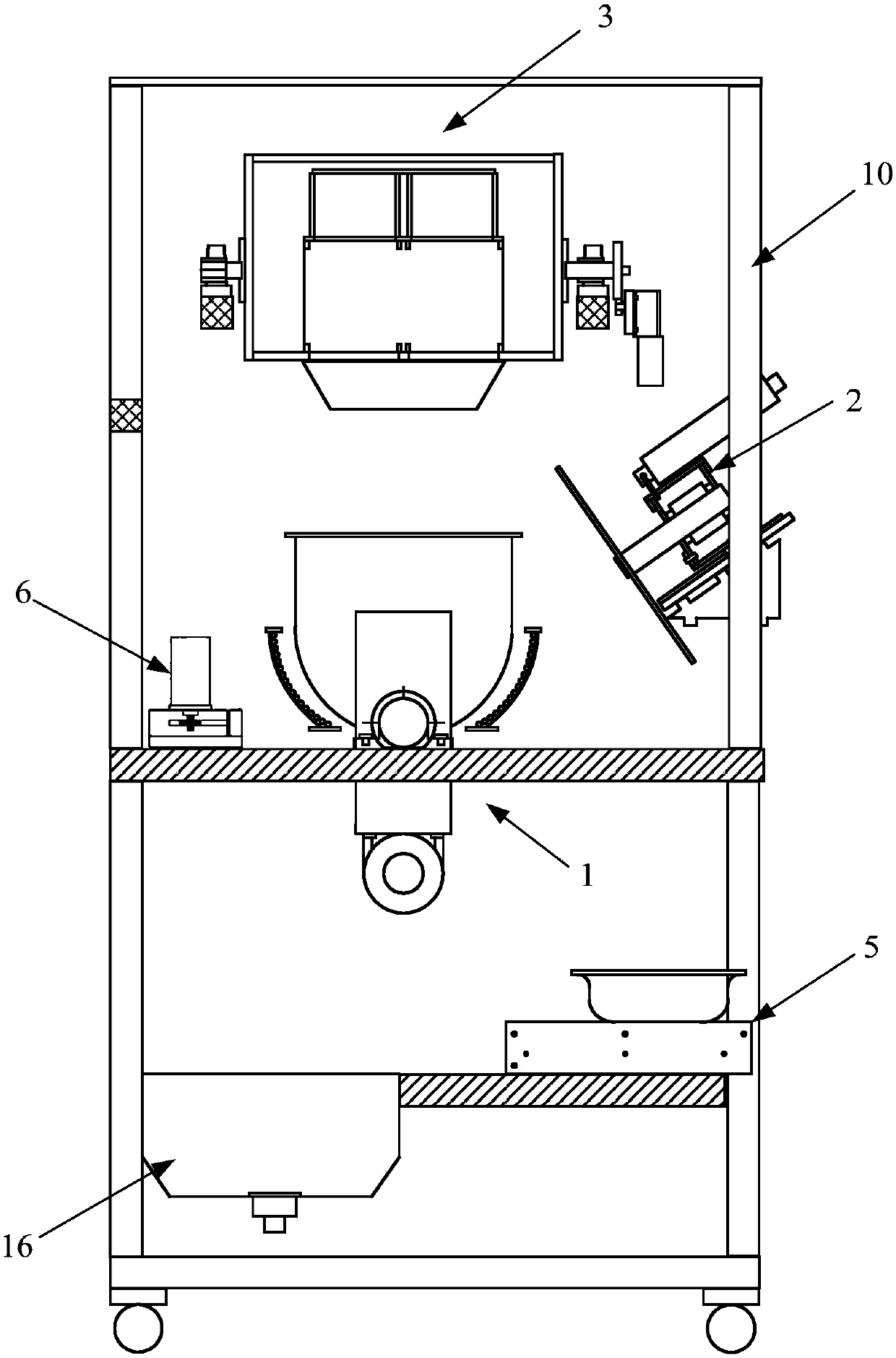 Pot washing device and full-automatic cooker