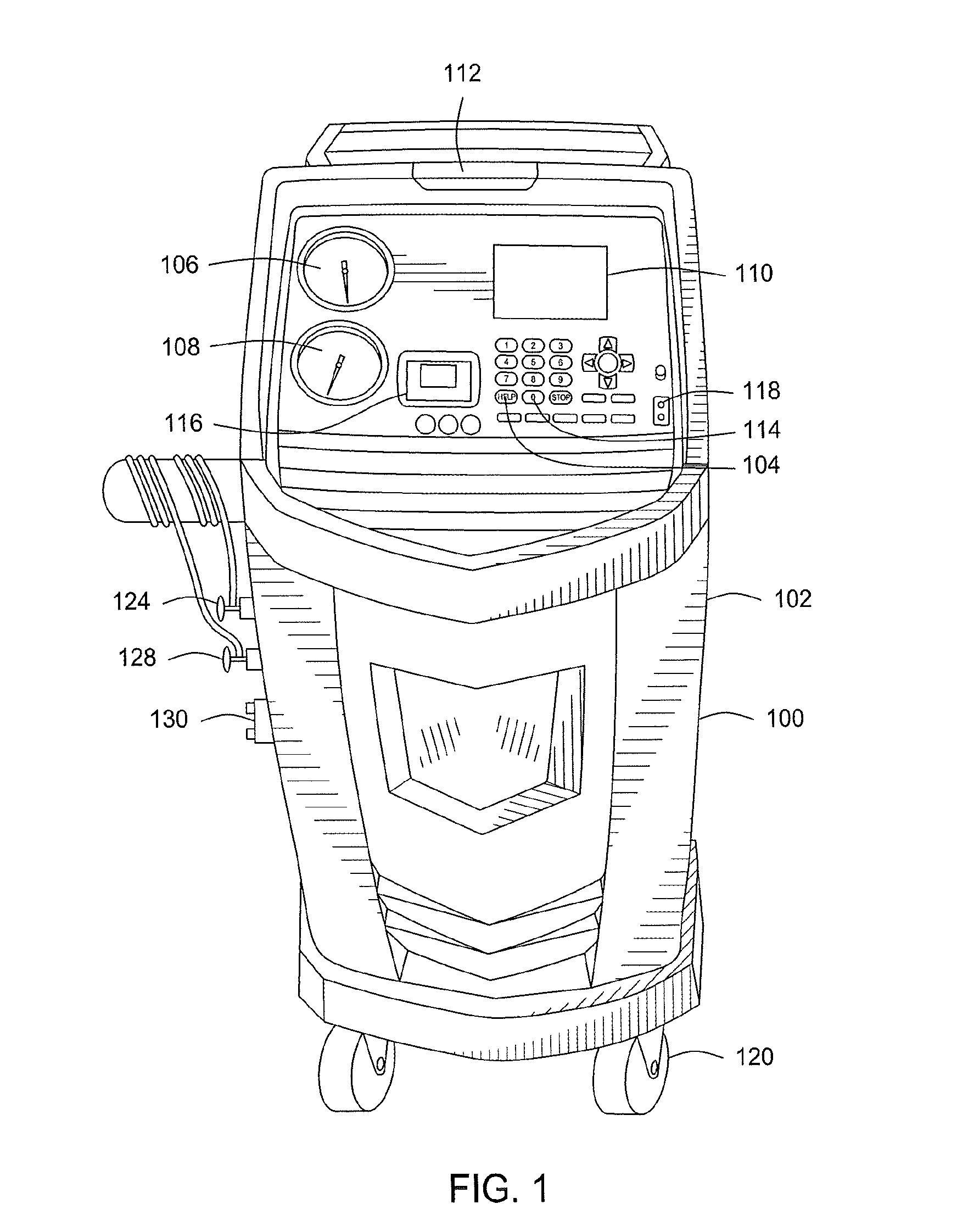 Refrigerant Recovery Unit with Diagnostic Interface
