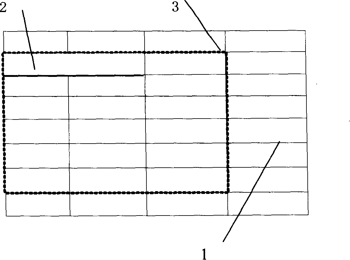 Device and method for positioning unit grid position in electronic form designated area