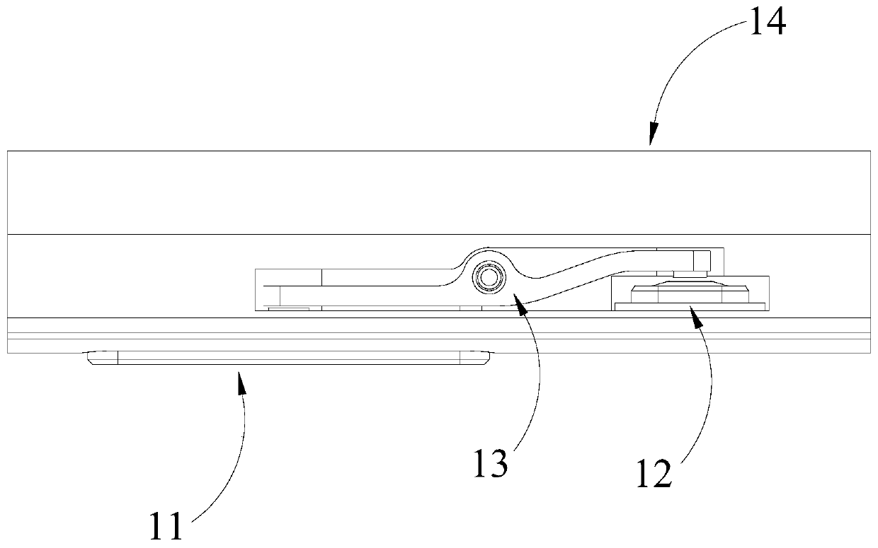 A button structure and terminal equipment