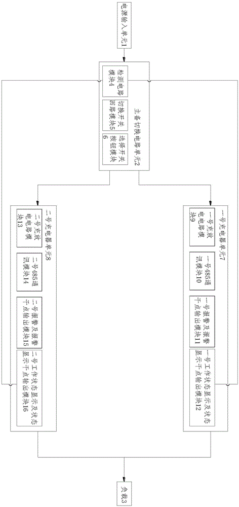 Host and backup intelligent storage battery charger