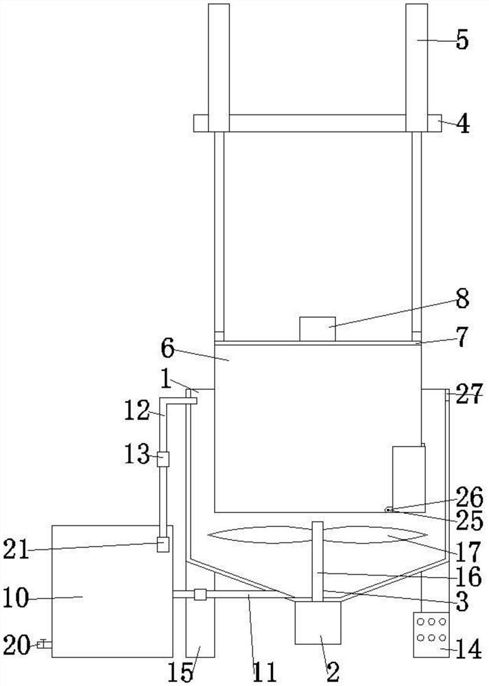 Impurity removal device for aquatic product processing