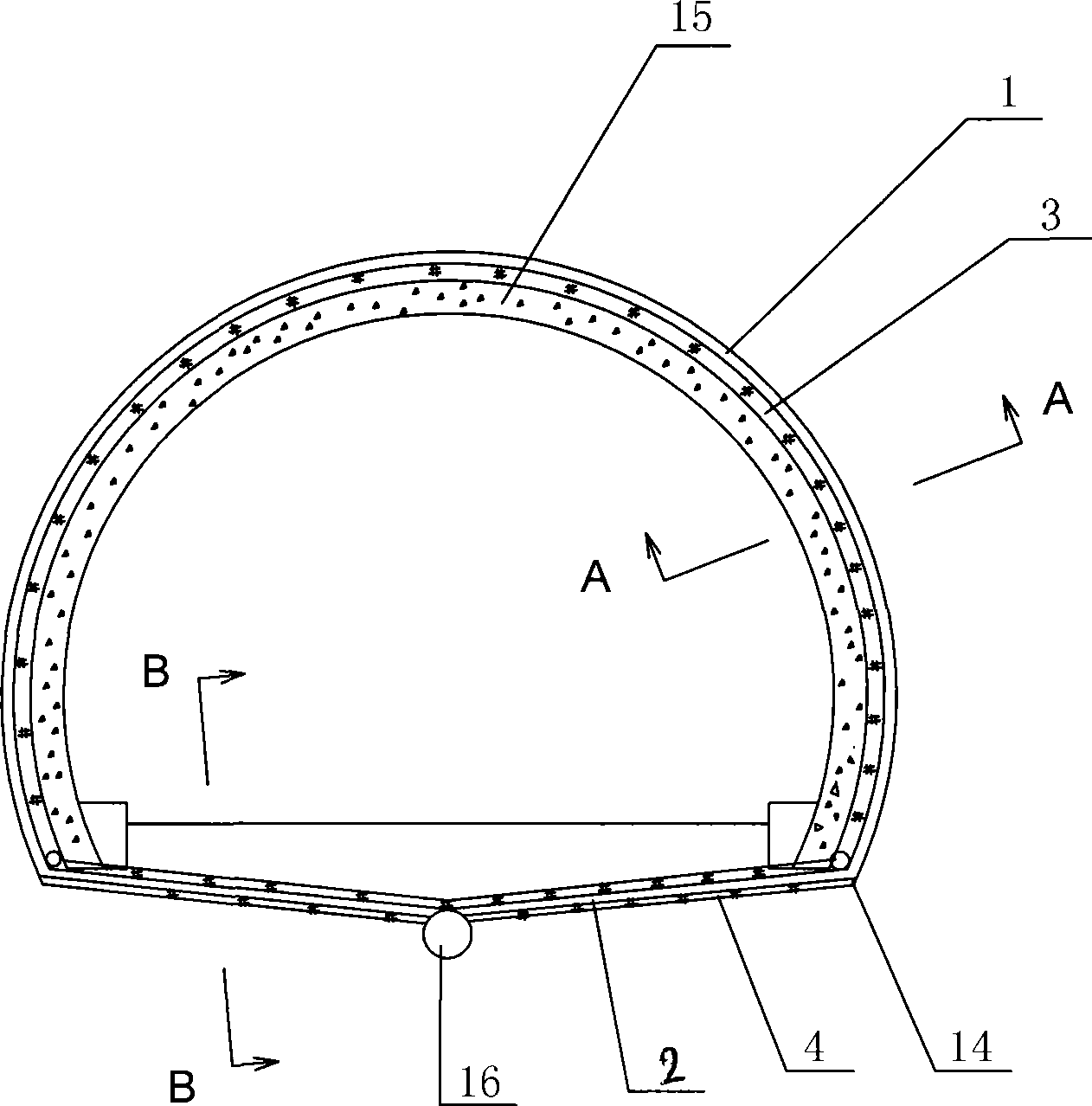 Tunnel ring direction drainpipe equipped with strip heat-insulating layer