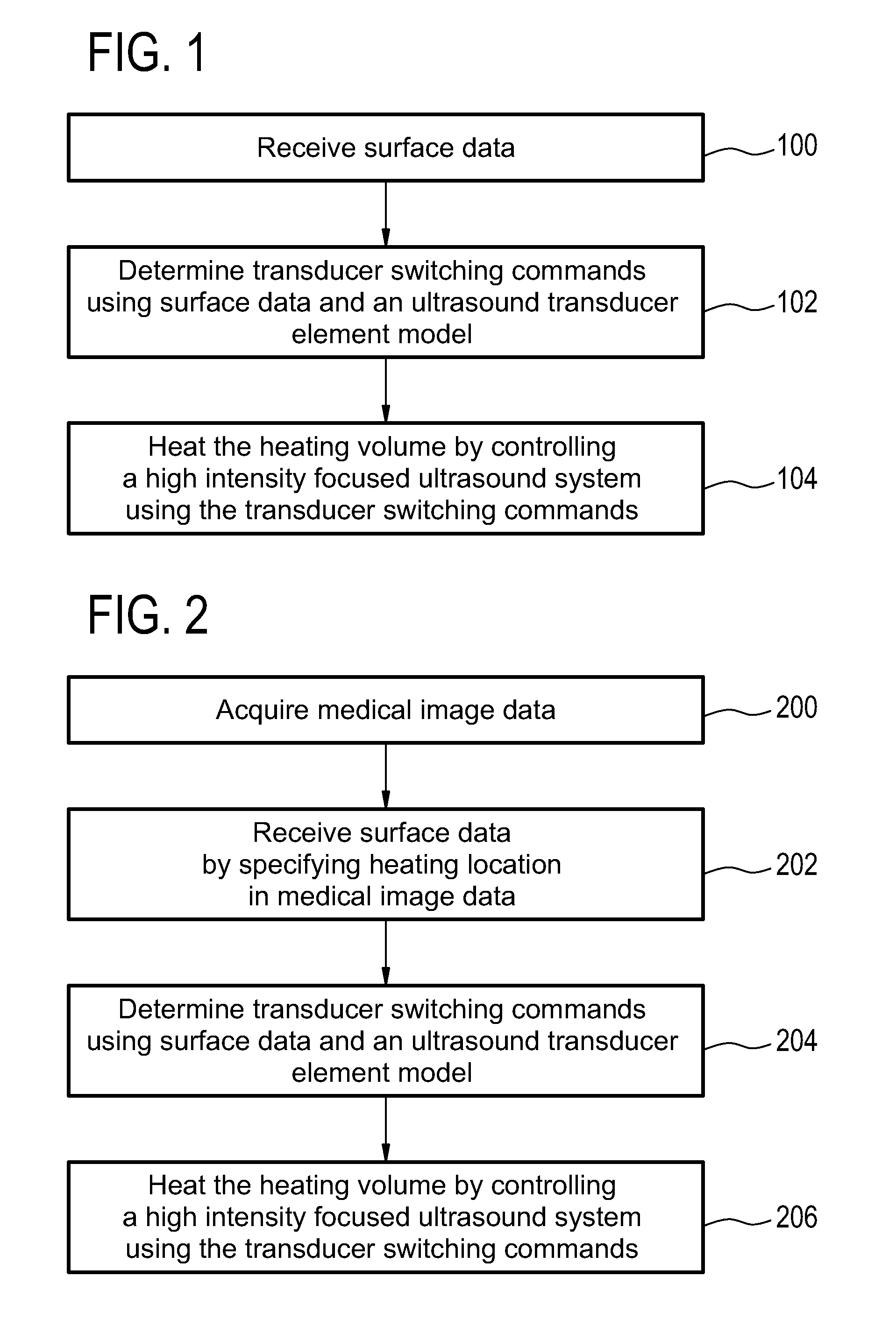 Medical apparatus for heating a heating volume defined by a surface