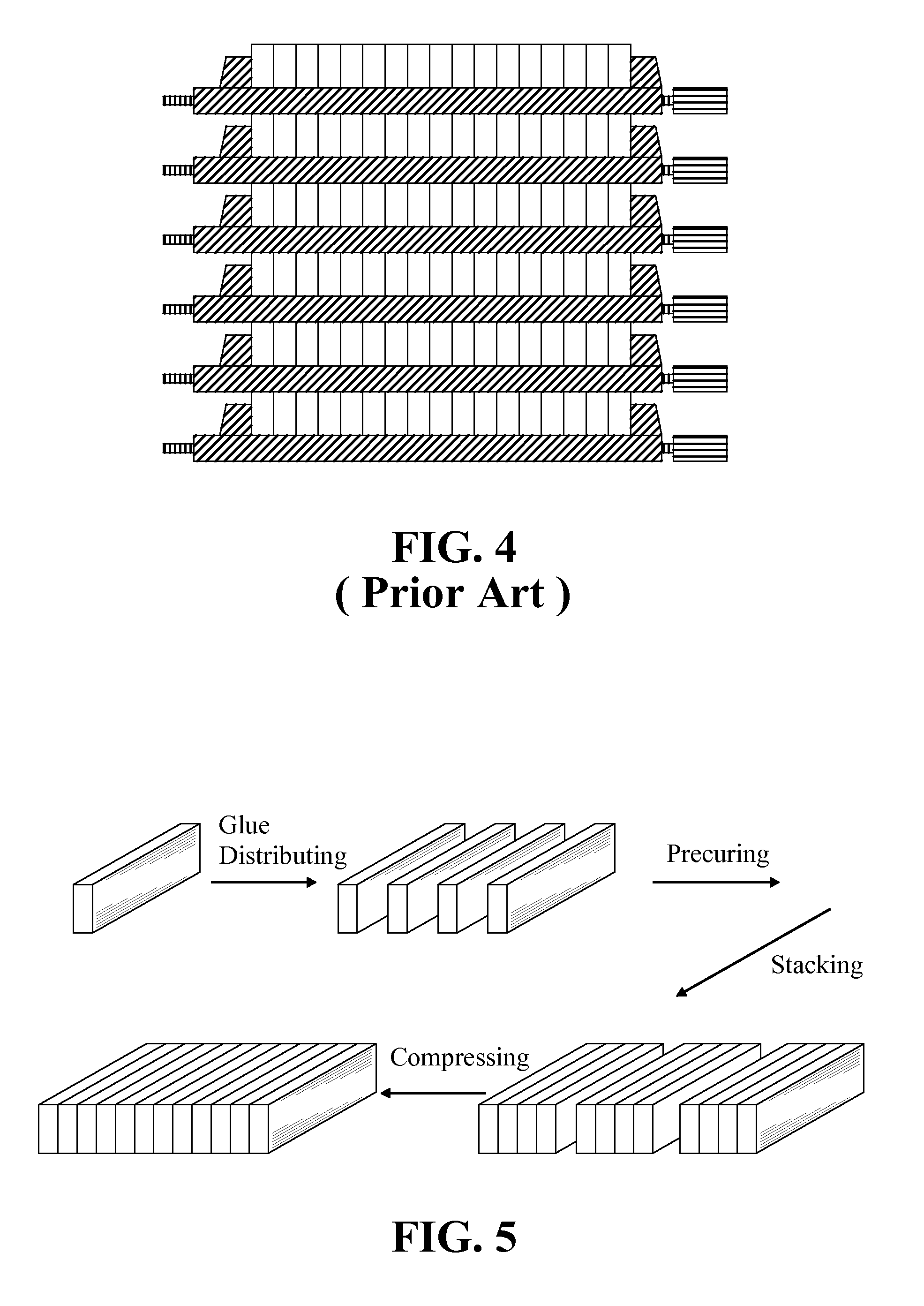 Method and system for fast fabricating glued laminated timber