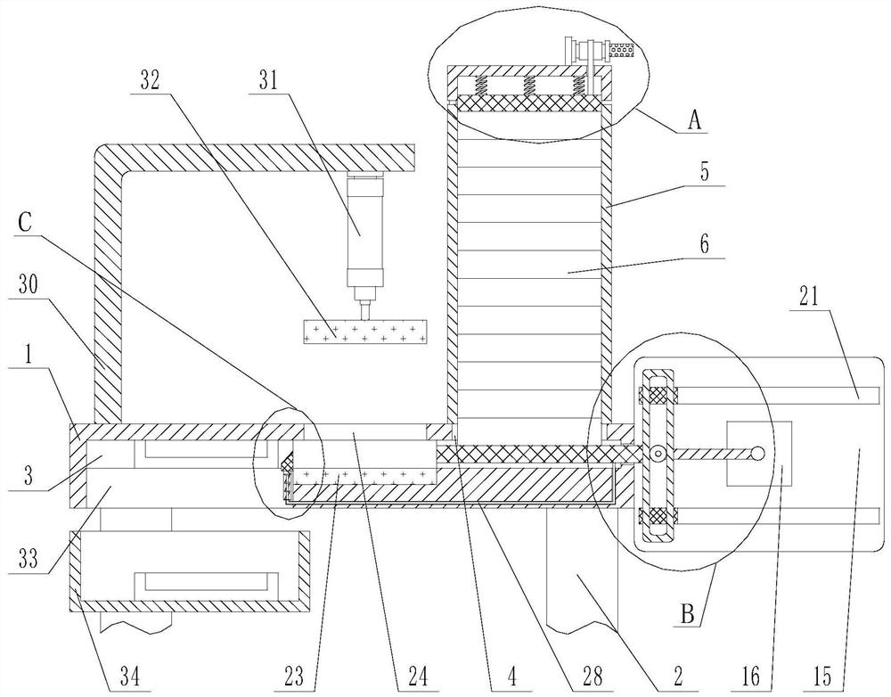 Punch forming device for metal cover of food packaging tin