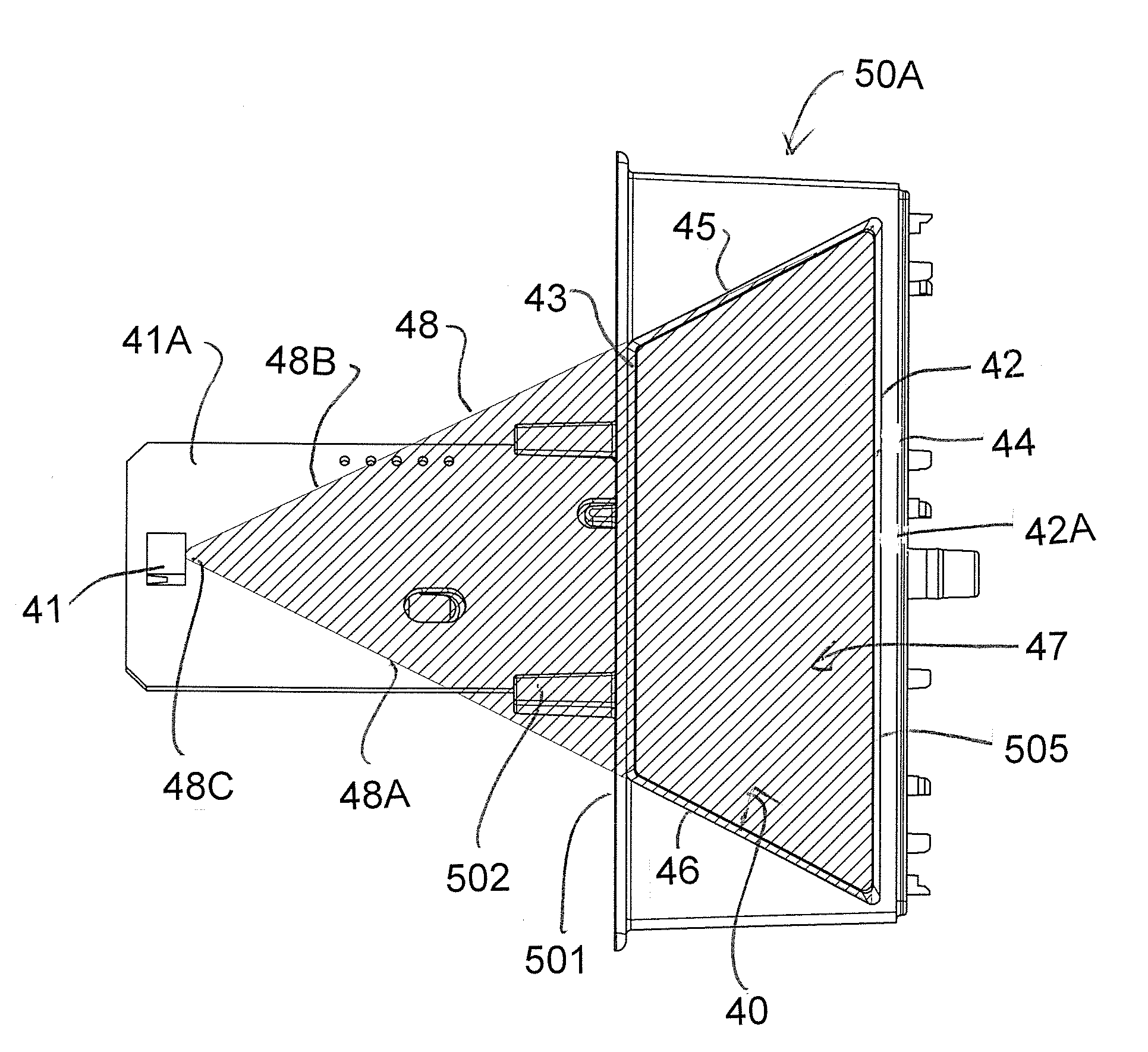 Arrangement of sensors in a seed counting apparatus for a planter monitor