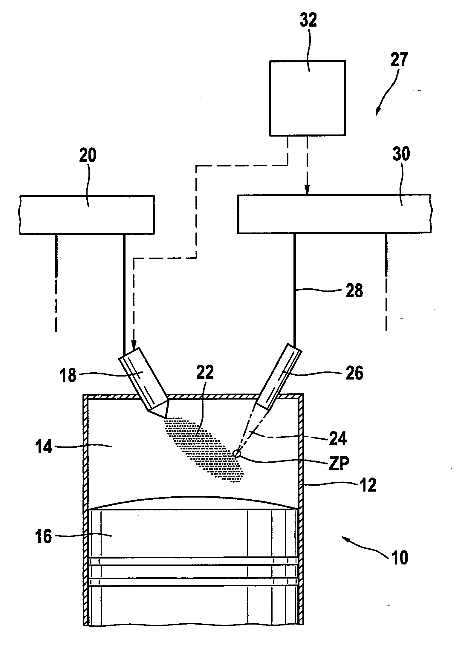 Ignition device for a laser ignition of an internal combustion engine