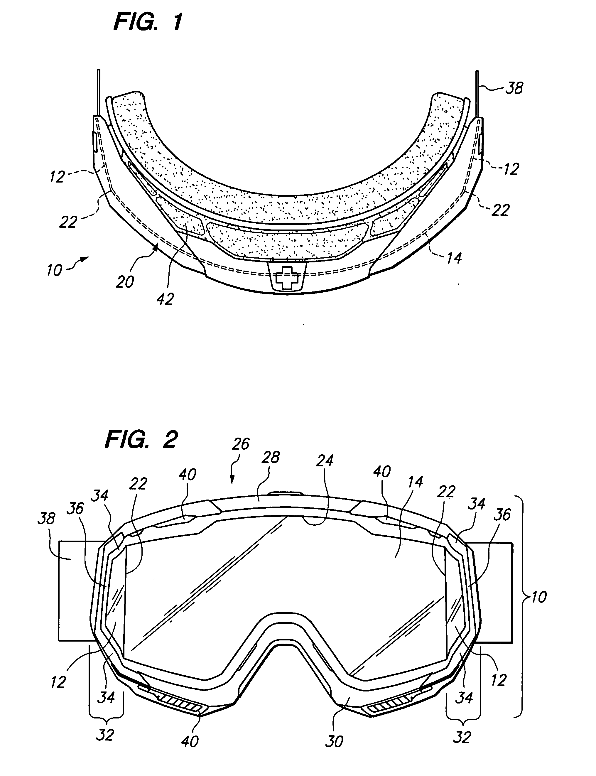 Multi-base lens goggle