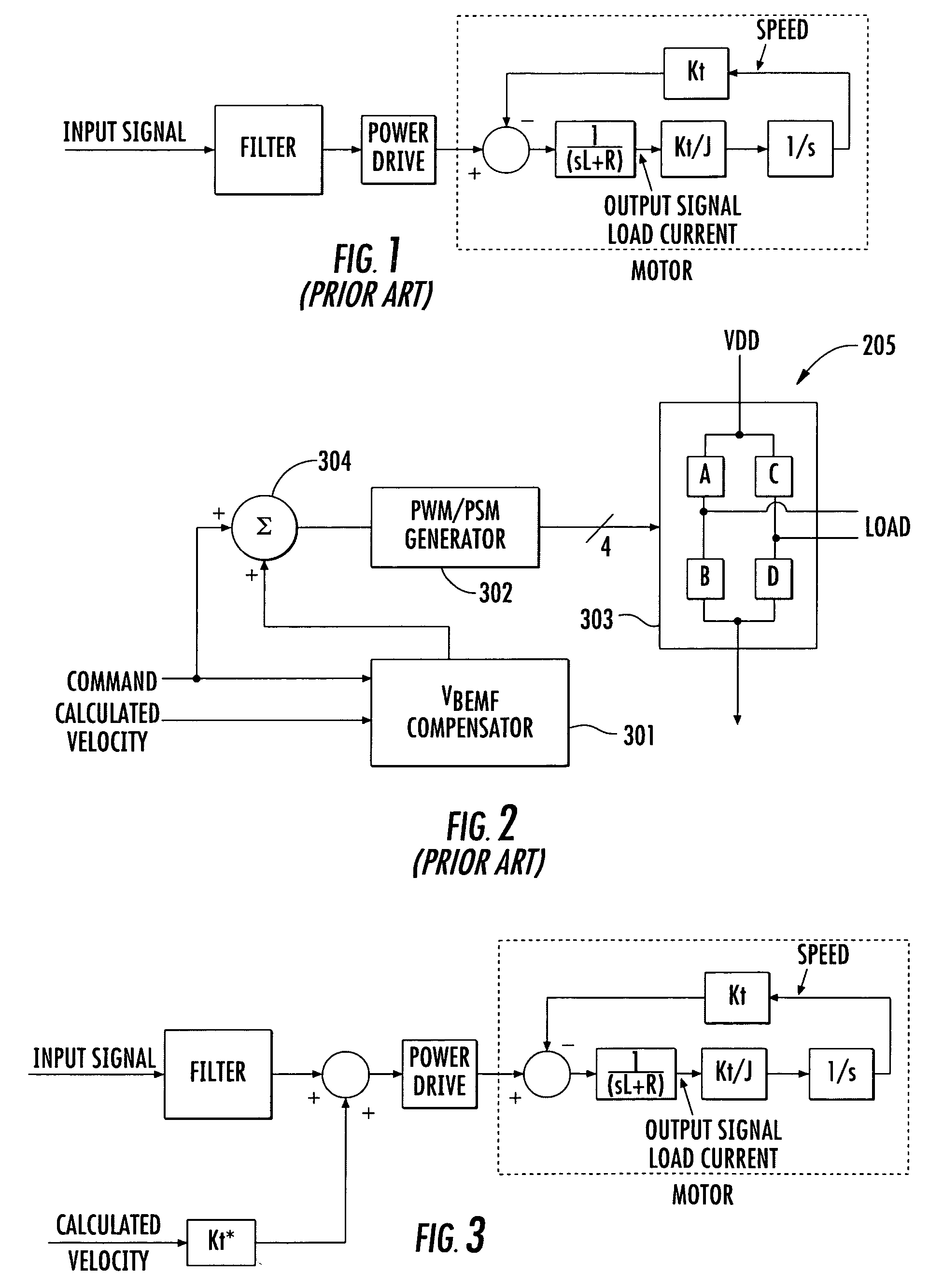 Open-loop voltage driving of a DC motor