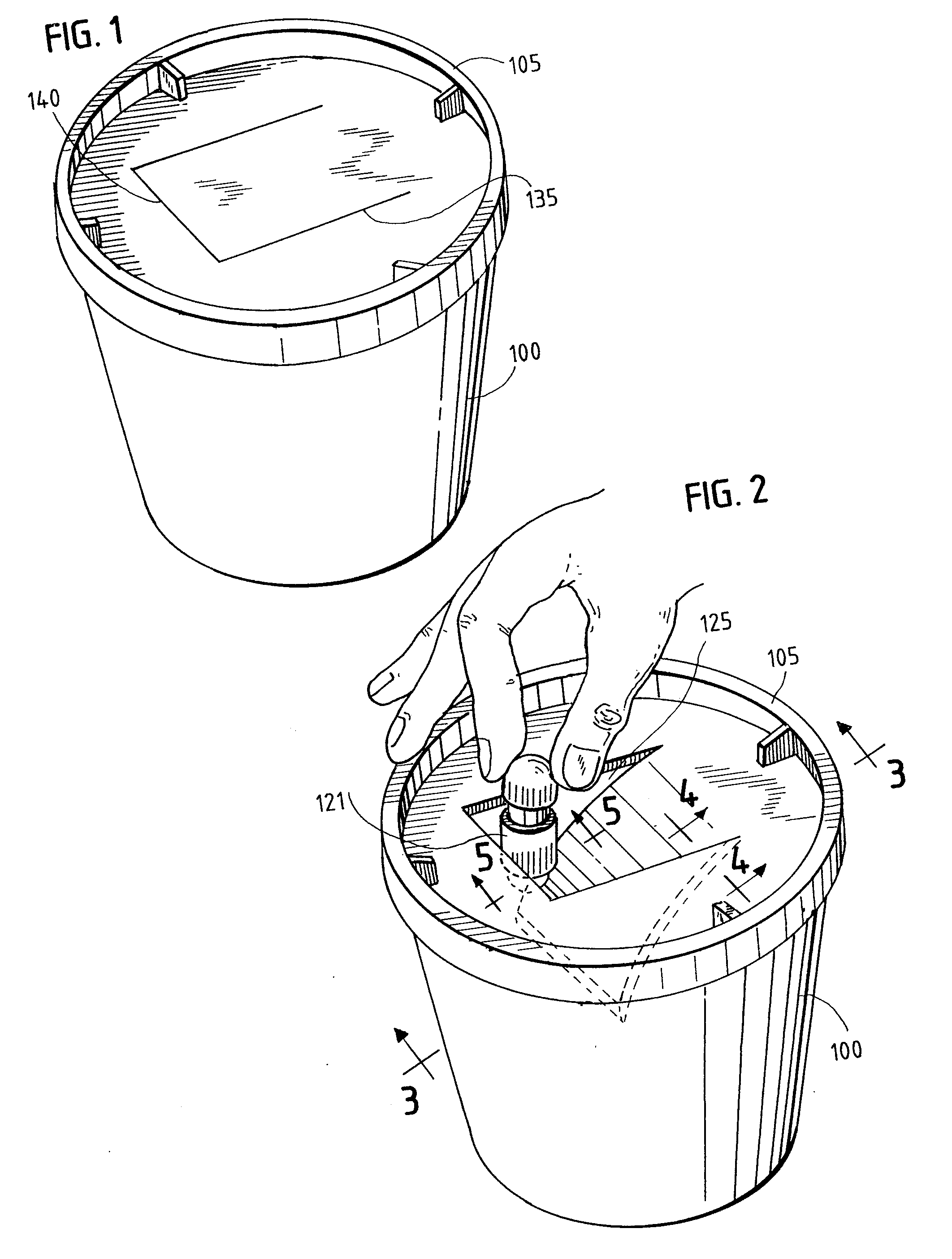 Recycling container for the collection and temporary storage of mercury contaminated wastes in dental facilities