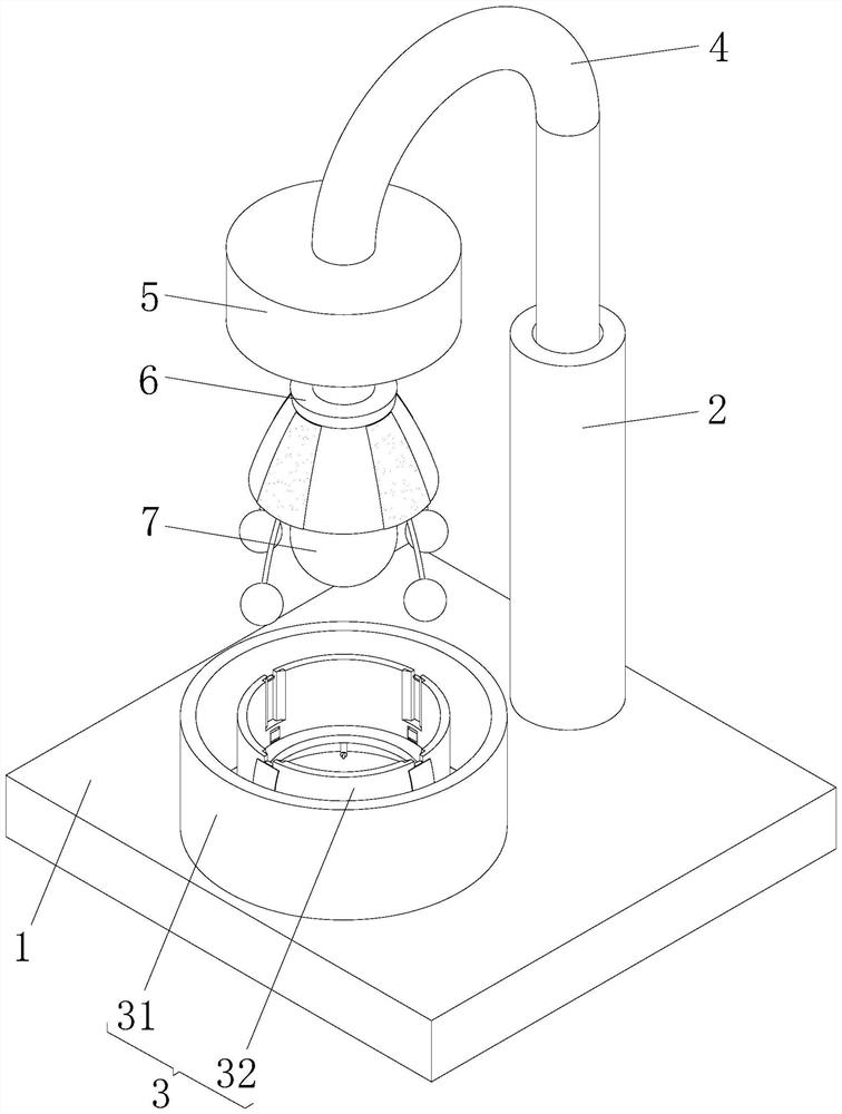 Polishing device with dust removal function