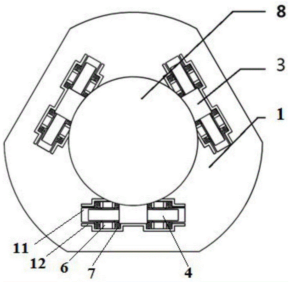 High reproducibility optical element surface shape detection support device