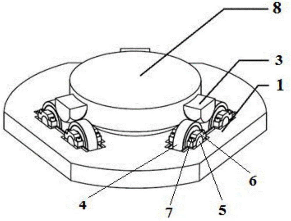 High reproducibility optical element surface shape detection support device