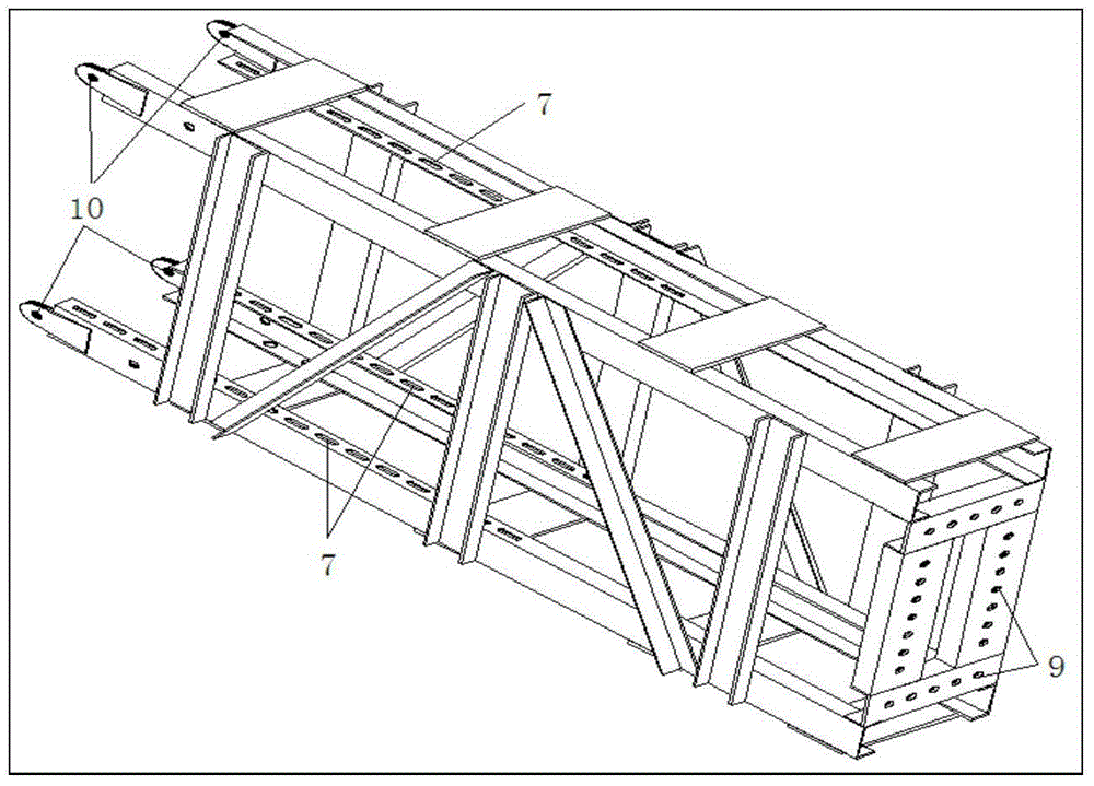 Steel truss formwork support structure for suspended structure and installing method of steel truss formwork support structure