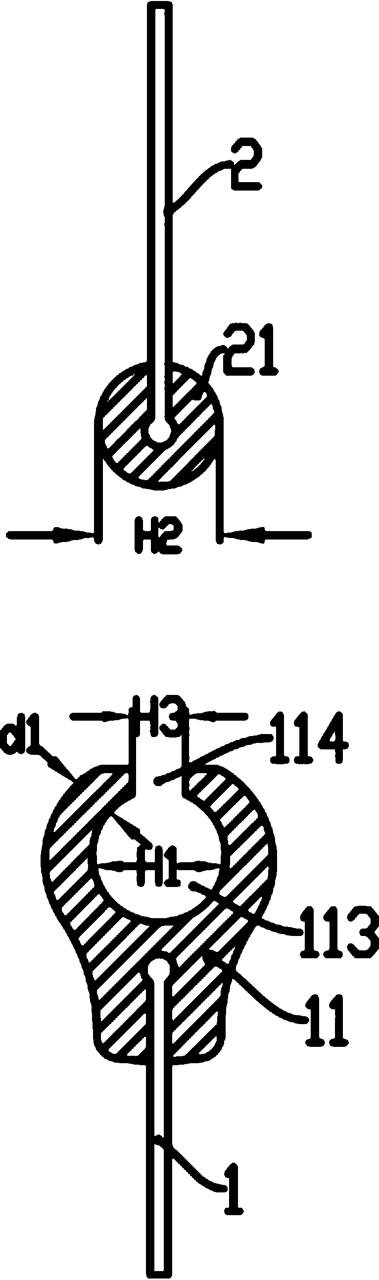 Sliding chain with novel mounting structure and product thereof