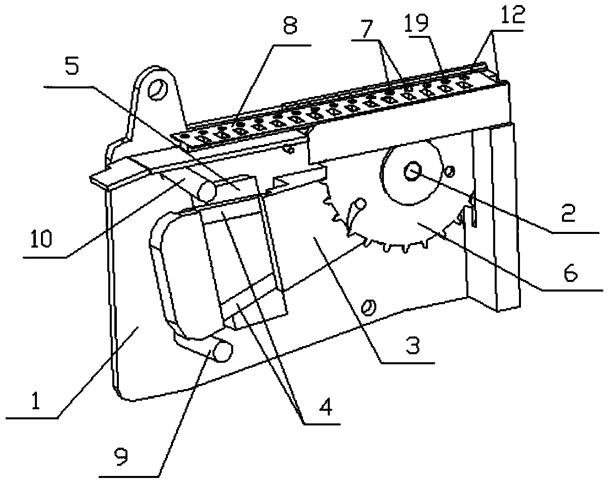 Material belt charging device of chip mounter