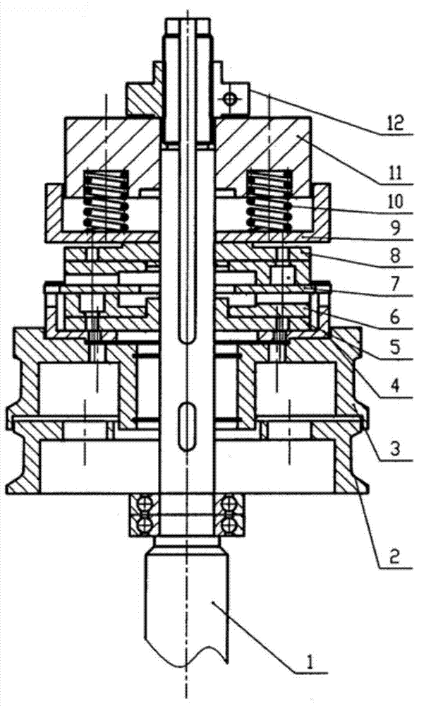 Stranding machine traction stepped wheel device