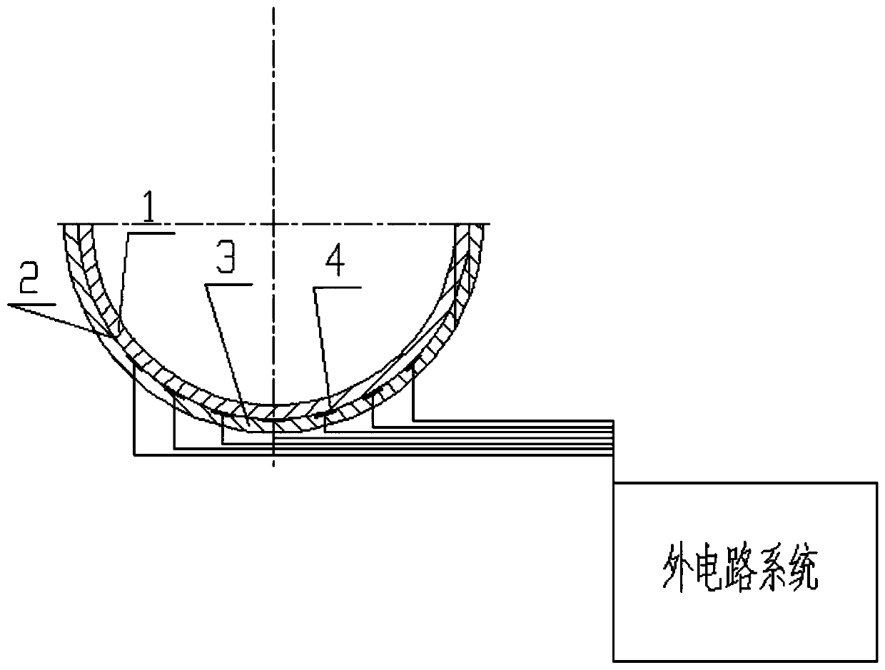 Large bearing bush integrated with pressure sensor