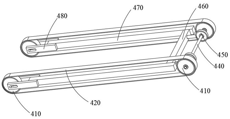 Aluminum shell conveying device of new energy storage module and preparation method of aluminum shell conveying device