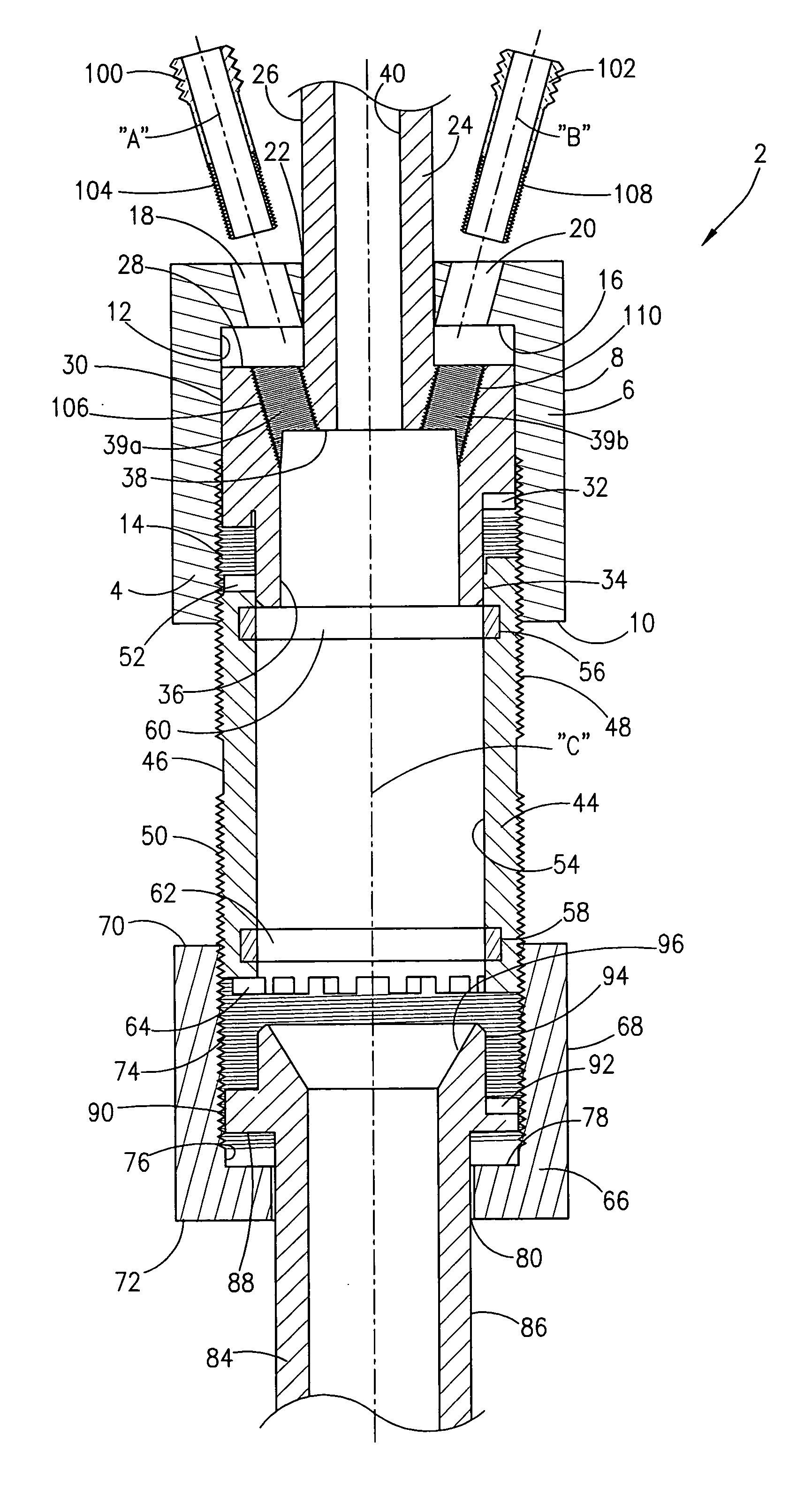 Side entry apparatus and method