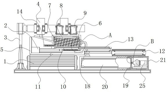 Automatic assembling device with anti-skid clamping structure for automobile key cover plate