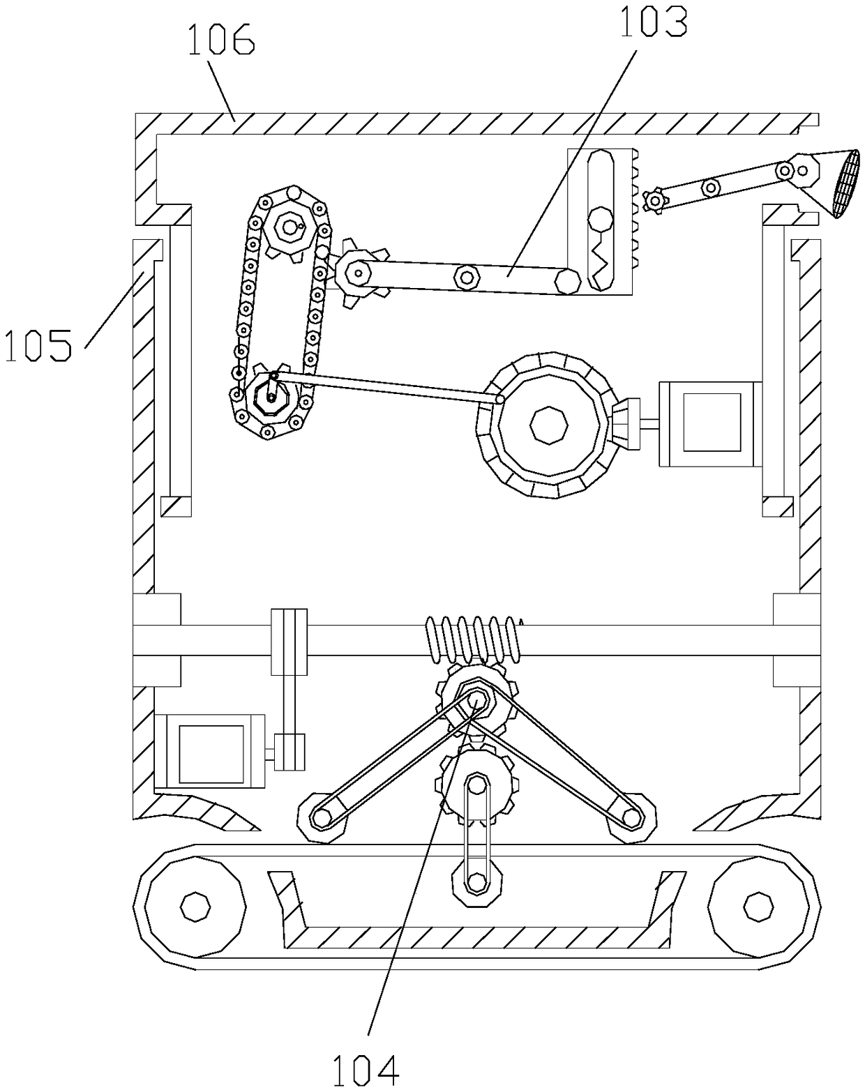 Underground tunnel construction device