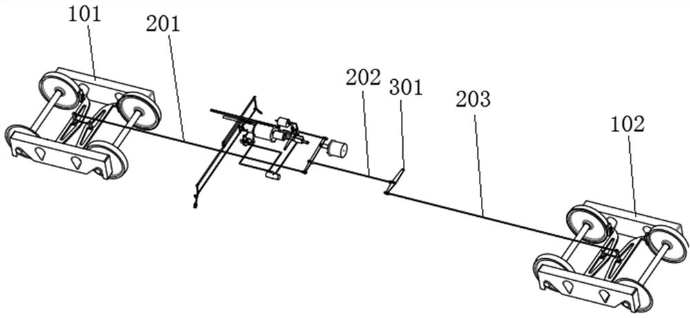 A parking brake device for railway vehicles capable of both automatic and manual braking