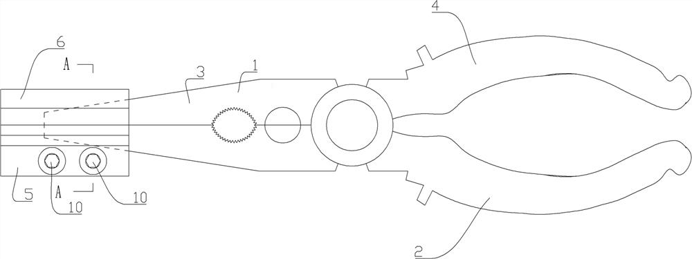 Butterfly-shaped optical cable splitting pliers