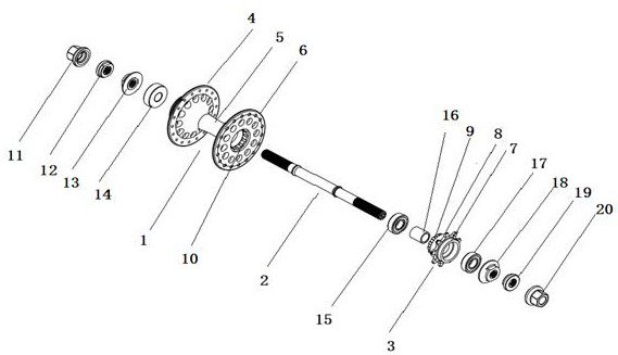Spline connecting structure for rear hub and rear flywheel of field bicycle