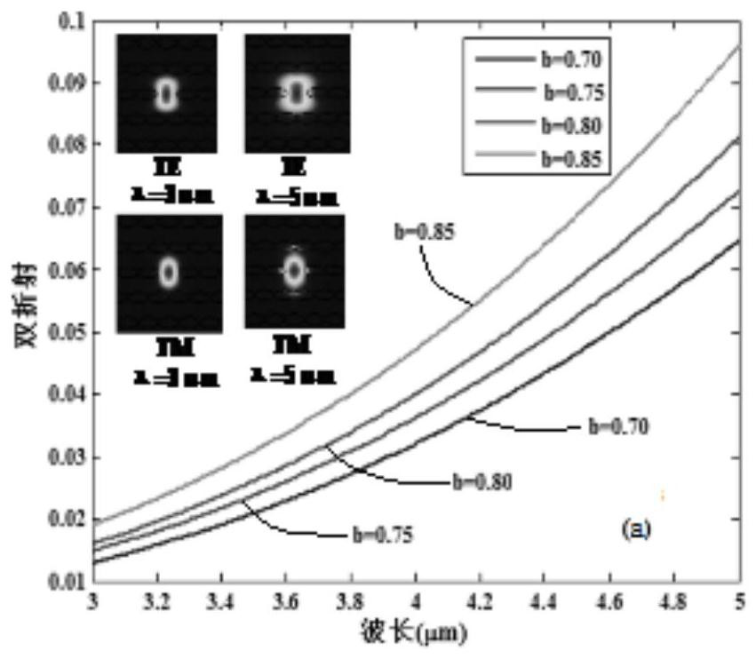 A High Birefringence Large Nonlinear Photonic Crystal Fiber