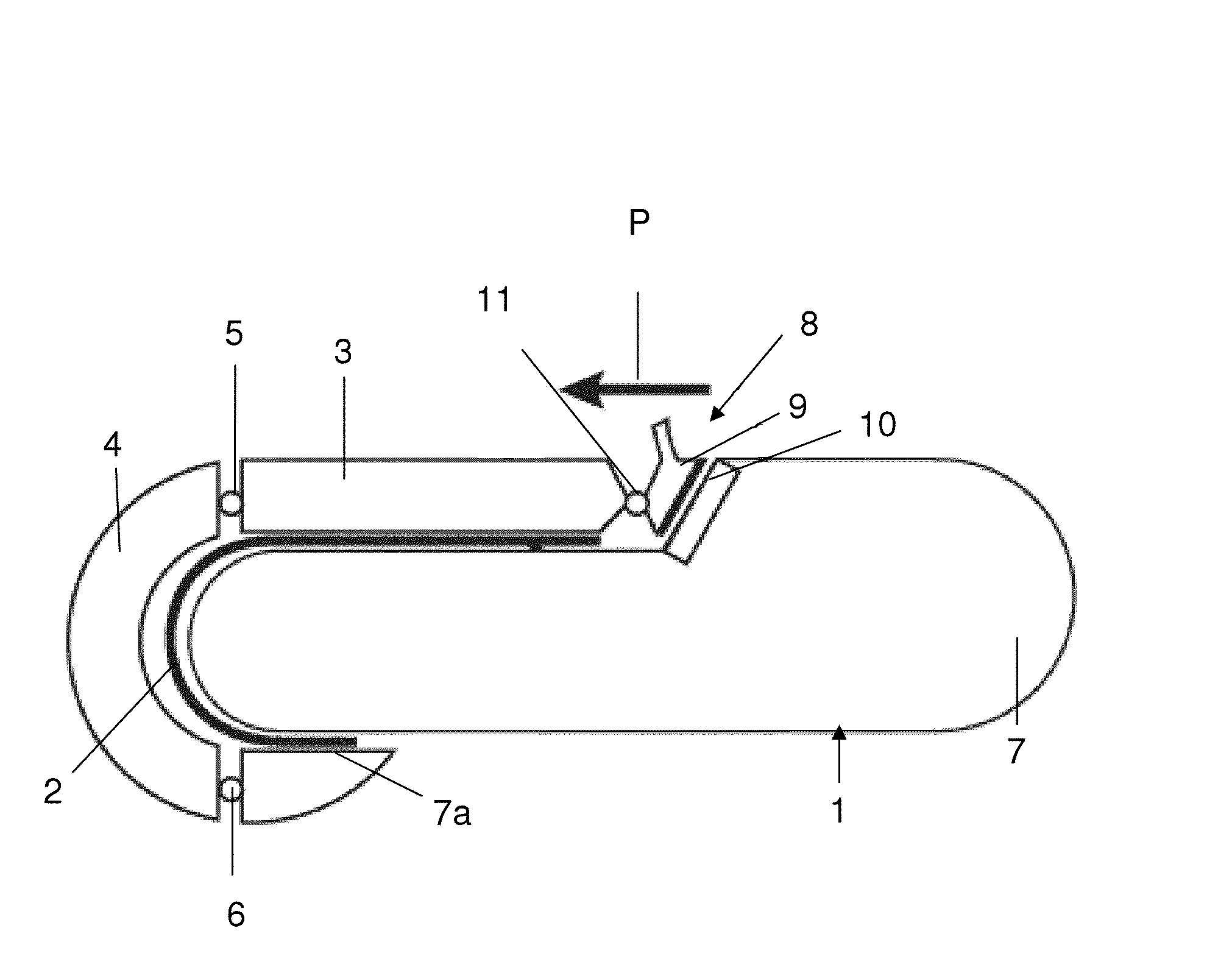 Display device with flexible display