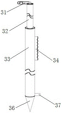 Precision geometric leveling measurement vertical ruler righting device and operating method thereof