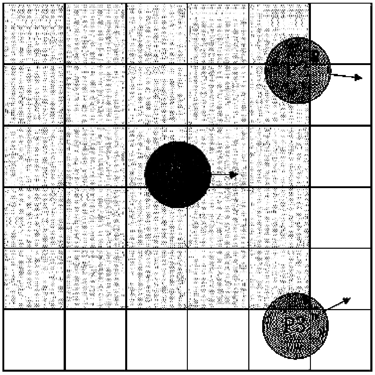 Grid scale optimization method of large number of interaction particle motion simulation systems