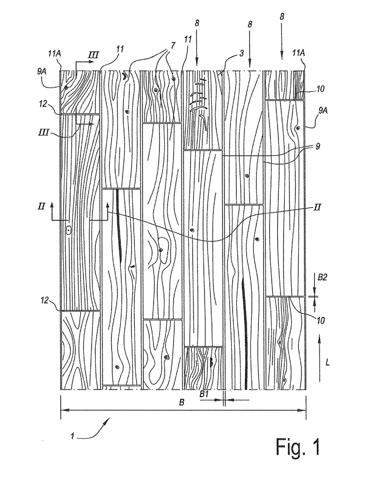 Floor covering material and method for manufacturing same