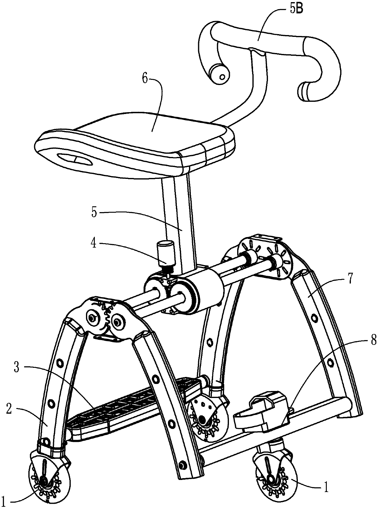 Steering system, boosting mechanism and sports apparatus