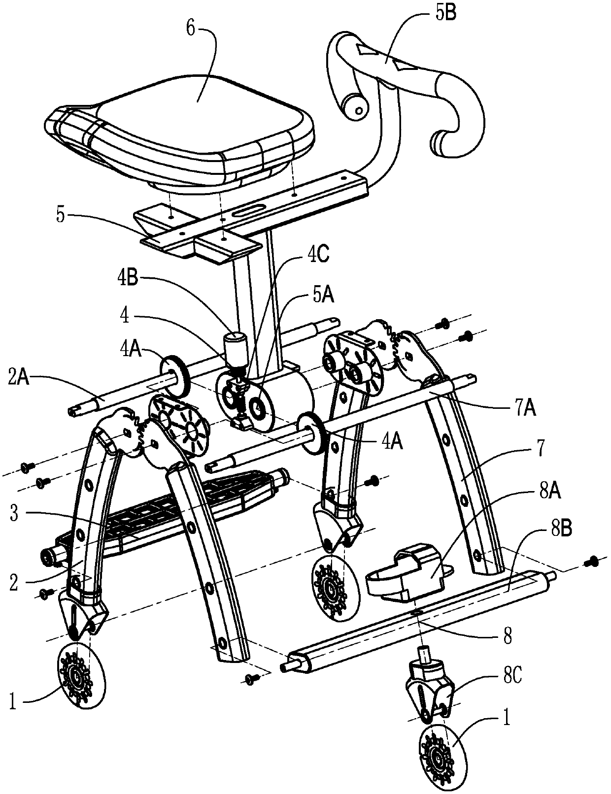 Steering system, boosting mechanism and sports apparatus