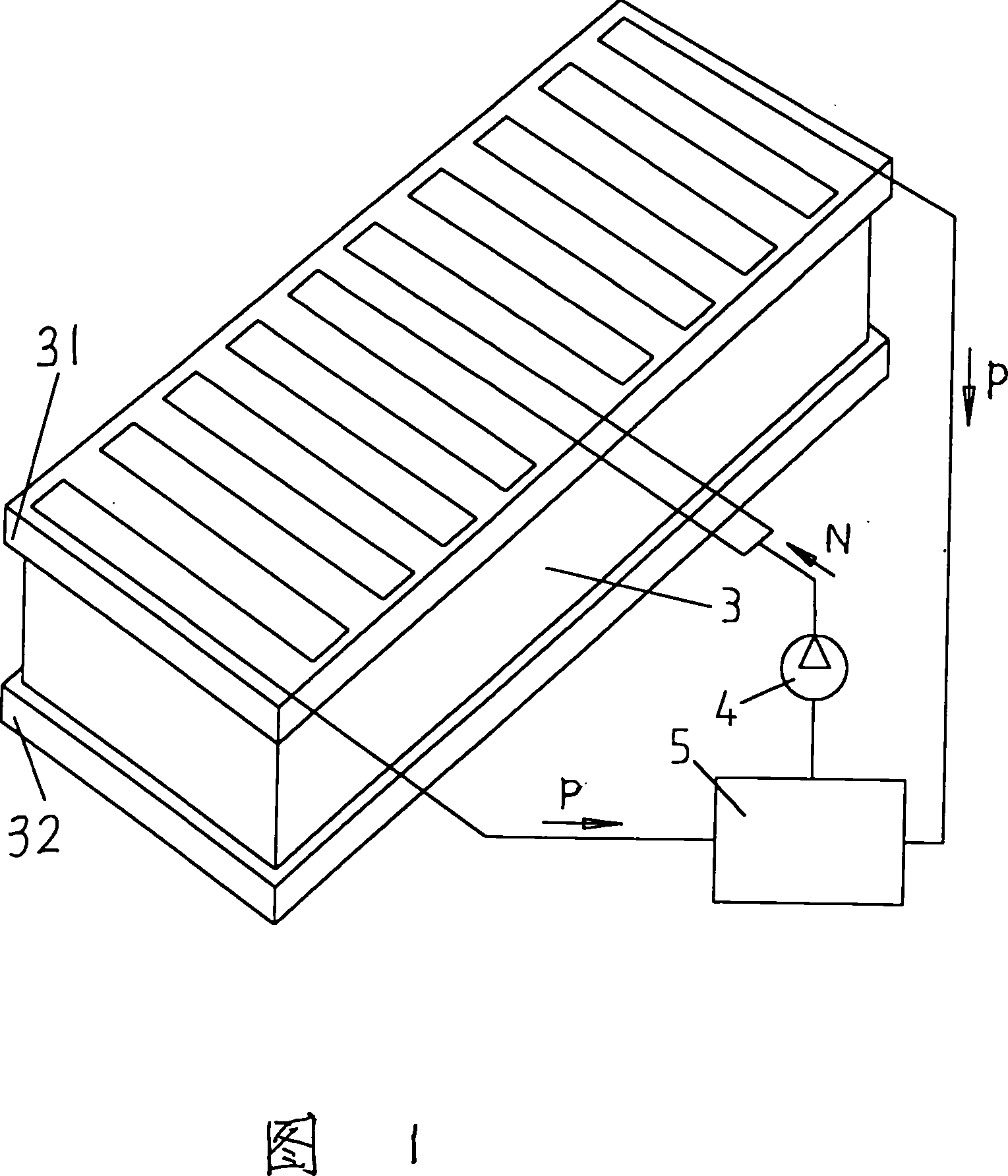 Cold balance and structure of hot pressing plate and working crossbeam of large-format hot press