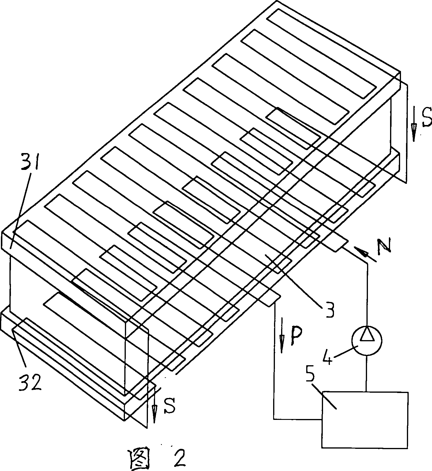 Cold balance and structure of hot pressing plate and working crossbeam of large-format hot press