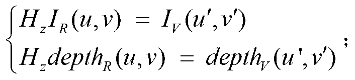 Method for drawing depth image on the basis of 3D video and free-viewpoint television